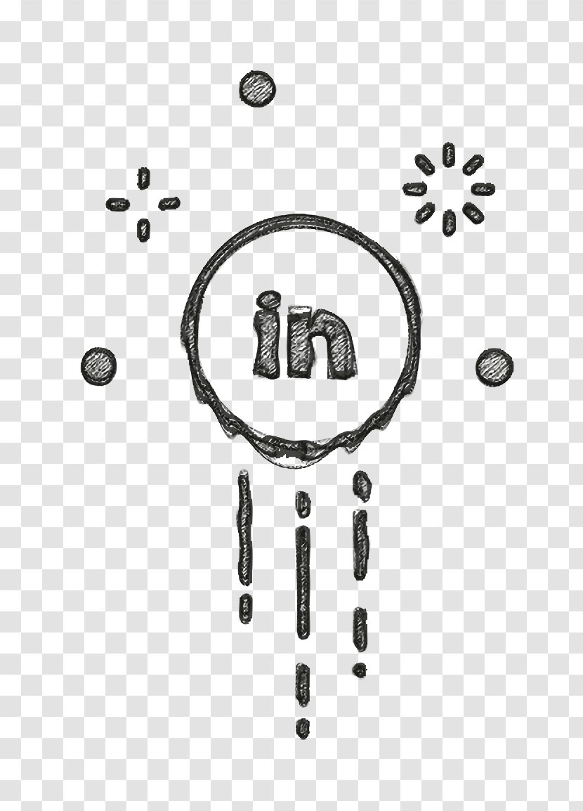Communication Icon Internet Linkedin - Socialmedia - Blackandwhite Transparent PNG