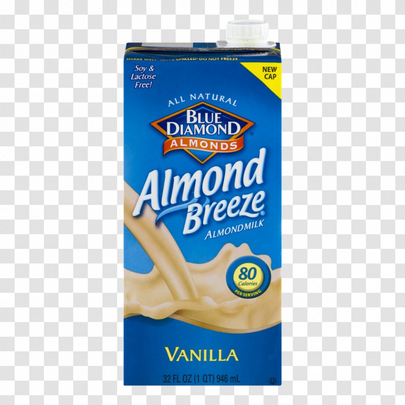 Almond Milk Blue Diamond Growers Substitute - Dairy Transparent PNG