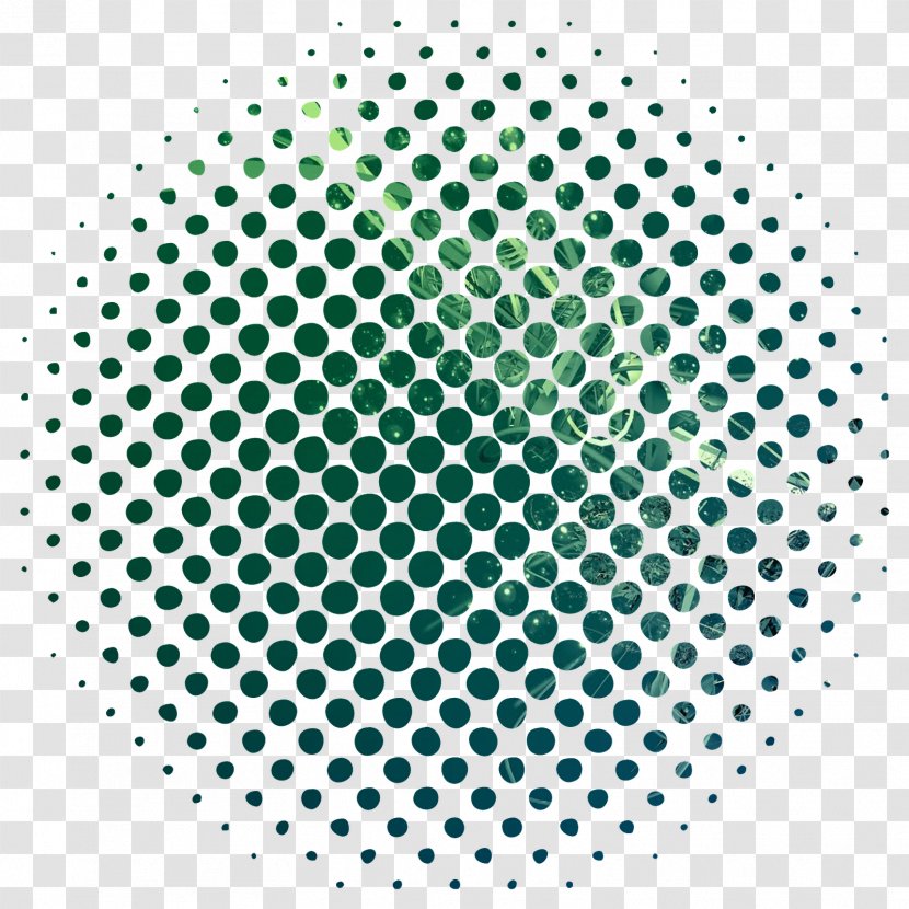 Halftone Illustrator - Green - Photoscape Effects Transparent PNG