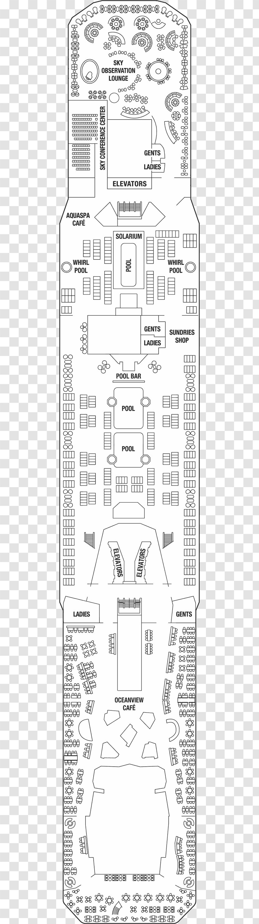 Celebrity Solstice Cruises Equinox Cruise Ship Deck - Diagram - Reflection Transparent PNG