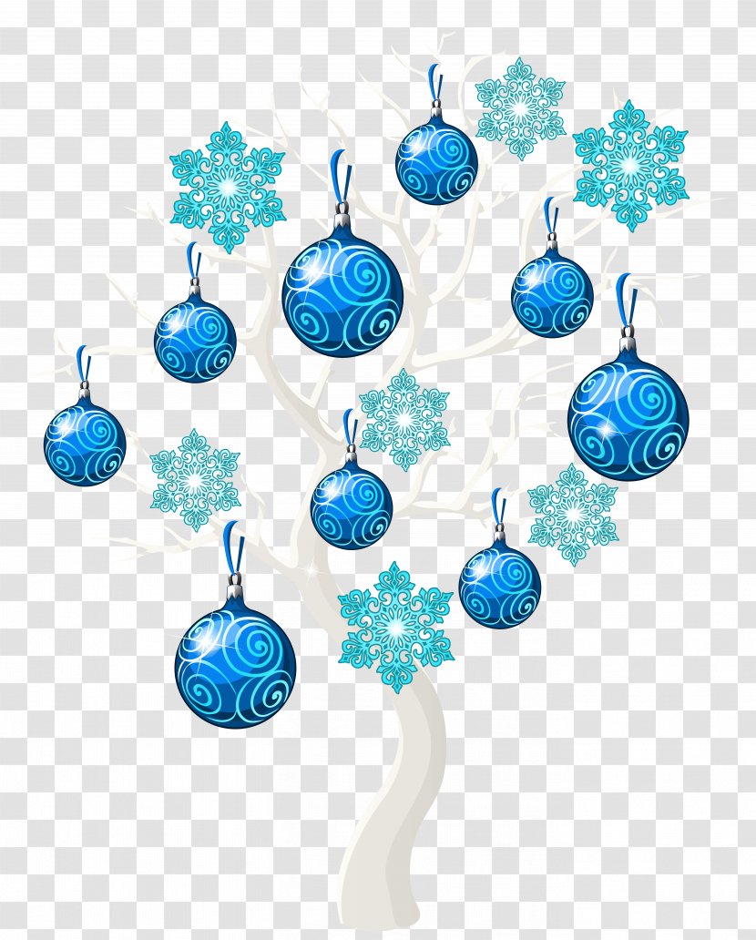 Christmas Tree Ornament Clip Art - Winter Swan Cliparts Transparent PNG