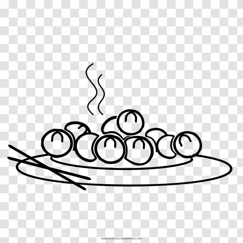 Gnocchi Knödel Drawing Coloring Book Line Art - Cartoon - Drago Transparent PNG