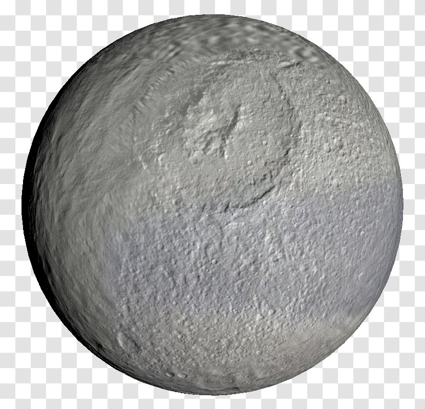 Tethys Moons Of Saturn Sphere Natural Satellite - Moon Surface Transparent PNG