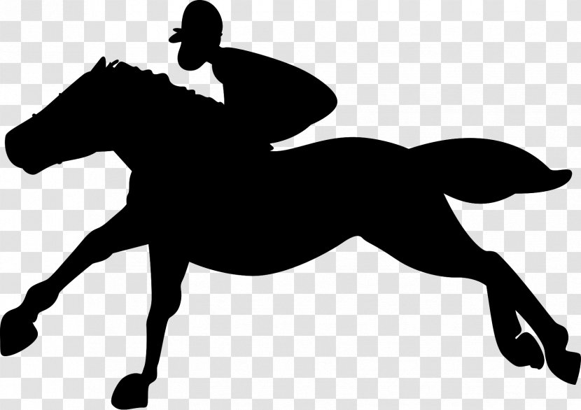 Mustang English Riding Rein Bridle Stallion - Silhouette Transparent PNG