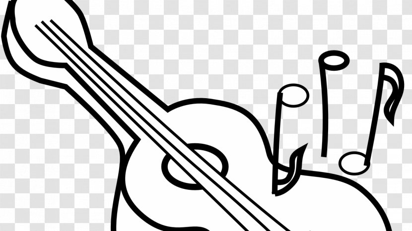 Guitar Drawing Ukulele Black And White Clip Art - Frame - Colorful Transparent PNG