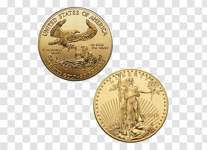 Gold Coin American Eagle Transparent PNG