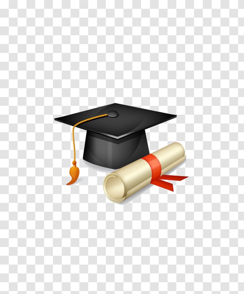 Headgear Angle - Table - Graduation Gown Transparent PNG