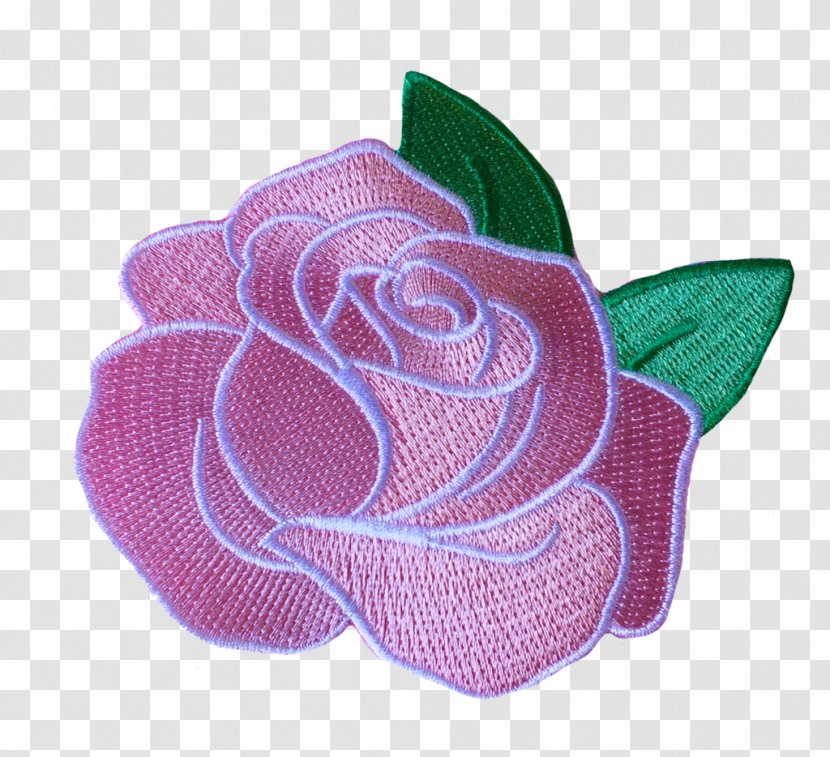 Rose Pink Violet Iron-on Red - Flower - Embroidery Transparent PNG