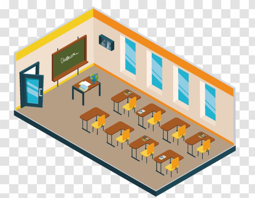 Royalty-free School Vector Graphics Isometric Projection Education - Architecture - Aula Ornament Transparent PNG
