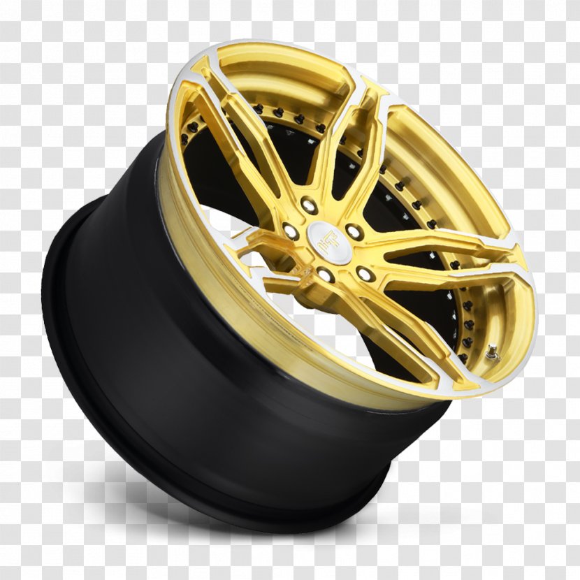Alloy Wheel Forging - Gold Transparent PNG