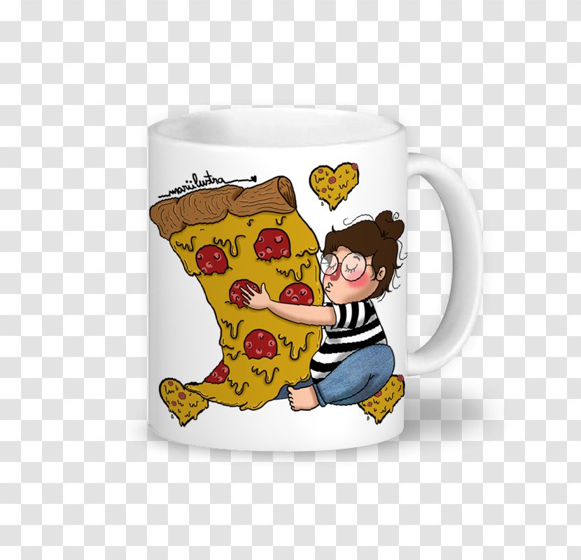 Coffee Cup Mug Food - Tableware - Pizza Love Transparent PNG