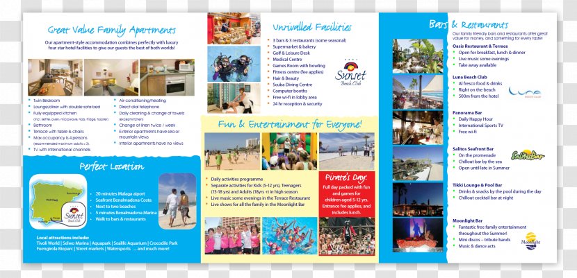 Costa Del Sol Brochure Hotel Seaside Resort - Restaurant Design Transparent PNG