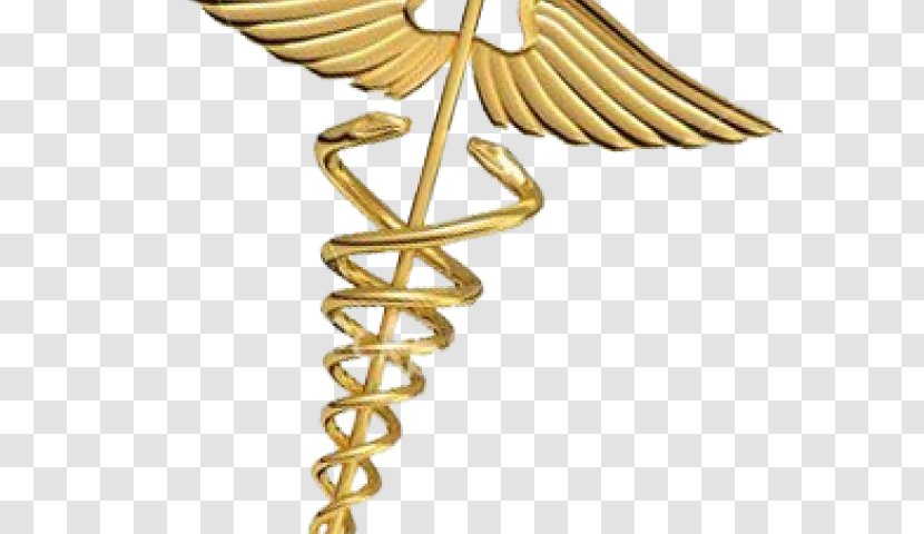 Caduceus As A Symbol Of Medicine Staff Hermes Physician - Brass Transparent PNG