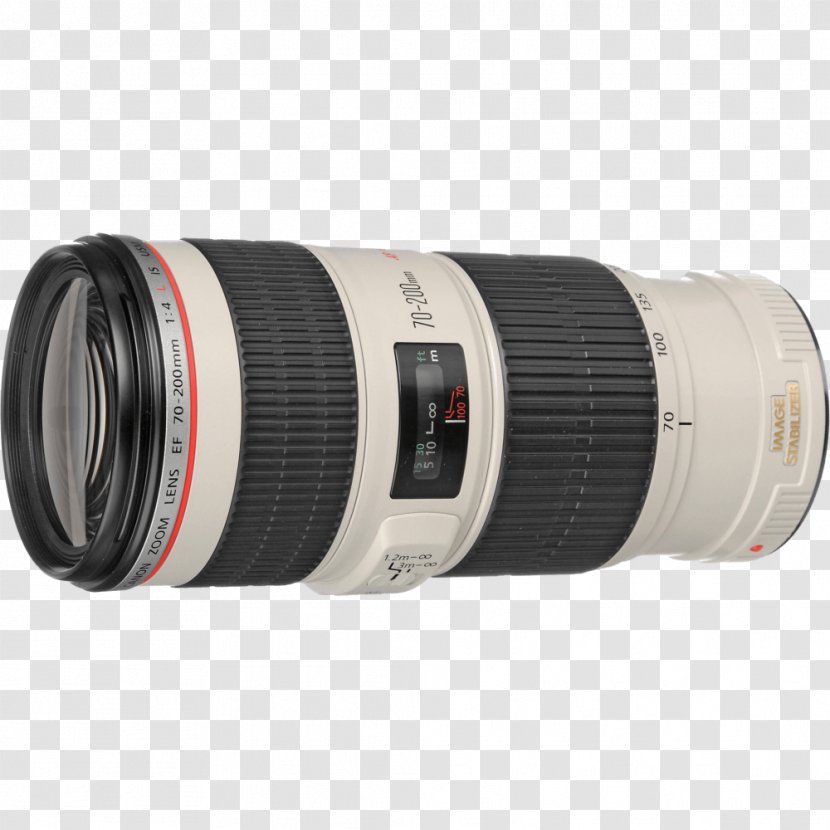 Canon EF Lens Mount 70–200mm 70-200 Mm F/4.0L USM L - Mirrorless Interchangeable Camera Transparent PNG