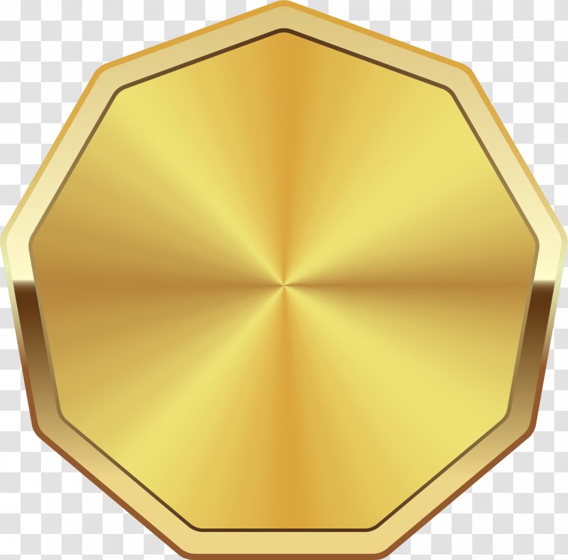 Light Gold - Yellow - Eight Edges Of Luxurious Halo Transparent PNG