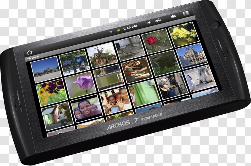Archos 7 Home Tablet Wi-Fi Android Transparent PNG