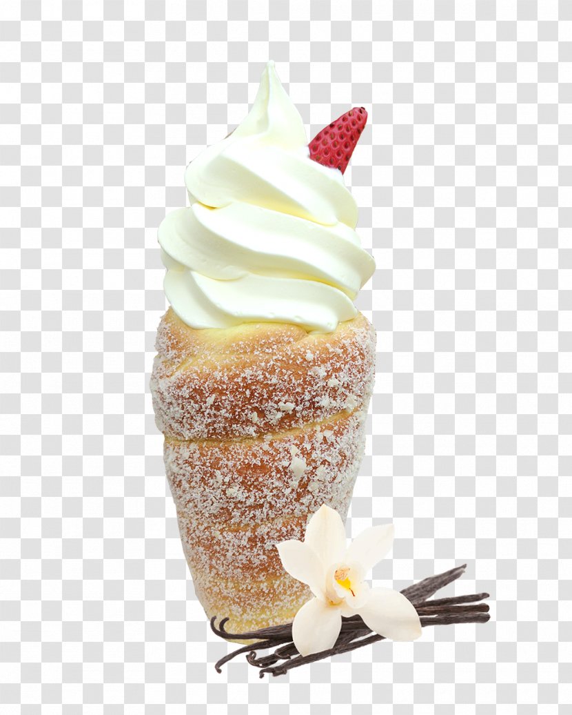 Ice Cream Cones Kürtőskalács Praguery - Whipped Transparent PNG