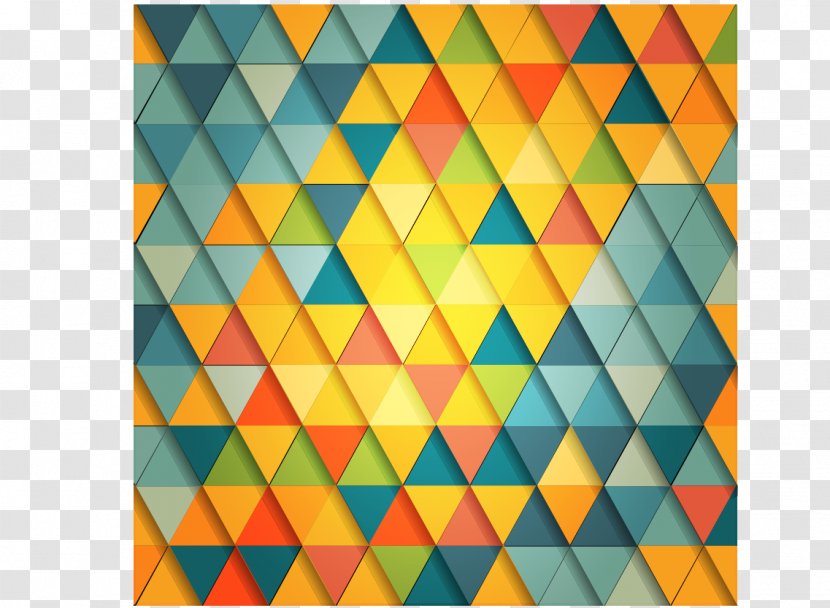 Triangle Pattern - Graphic Arts - Vector Diamond Warm Grid Transparent PNG