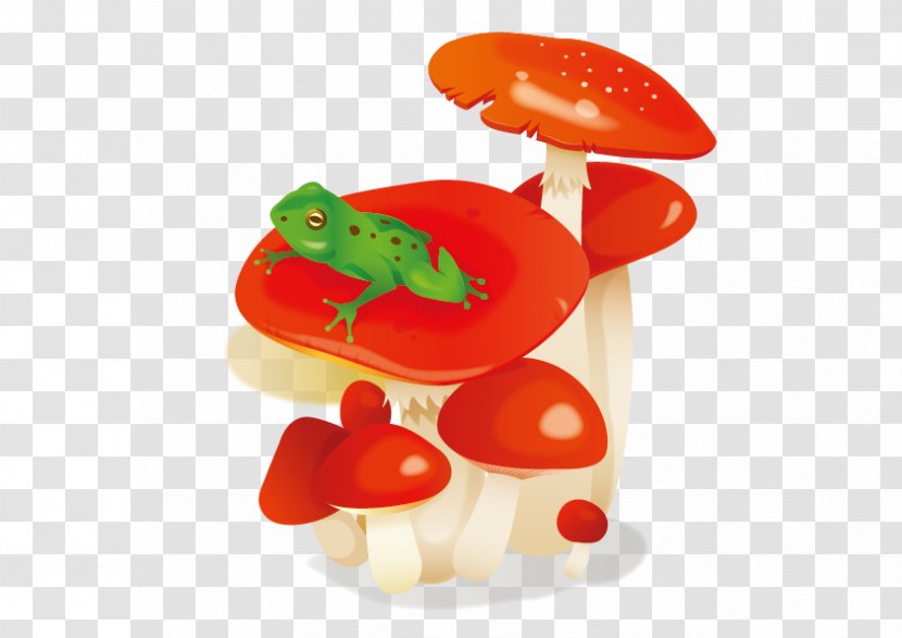 Fungus Mushroom Raster Graphics Clip Art - Silhouette - Vector Red Transparent PNG
