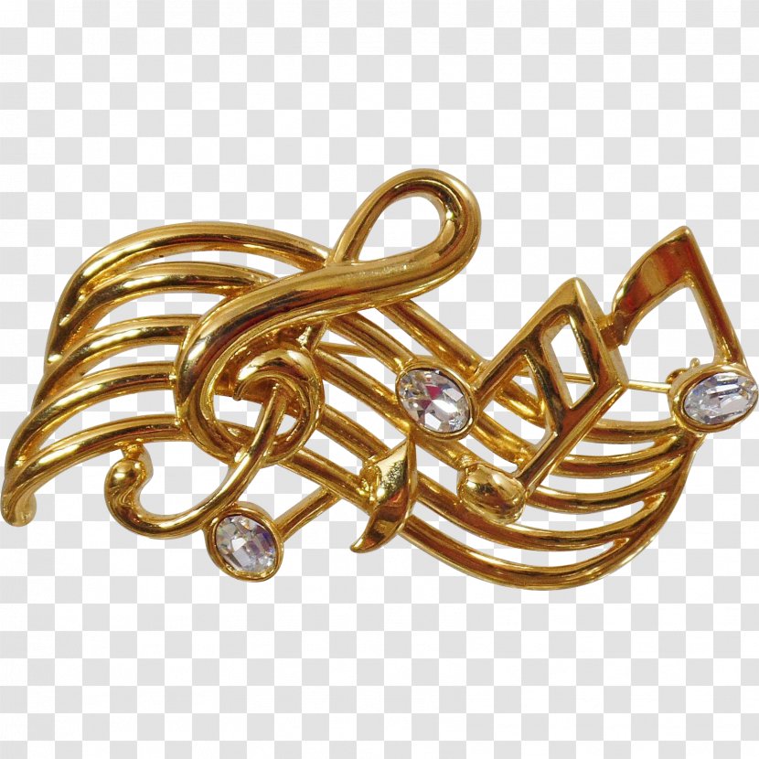 Musical Note Gold Jewellery Clip Art - Flower Transparent PNG