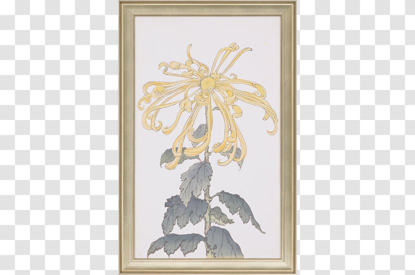 Chrysanthemum Woodblock Printing Flower Transparent PNG
