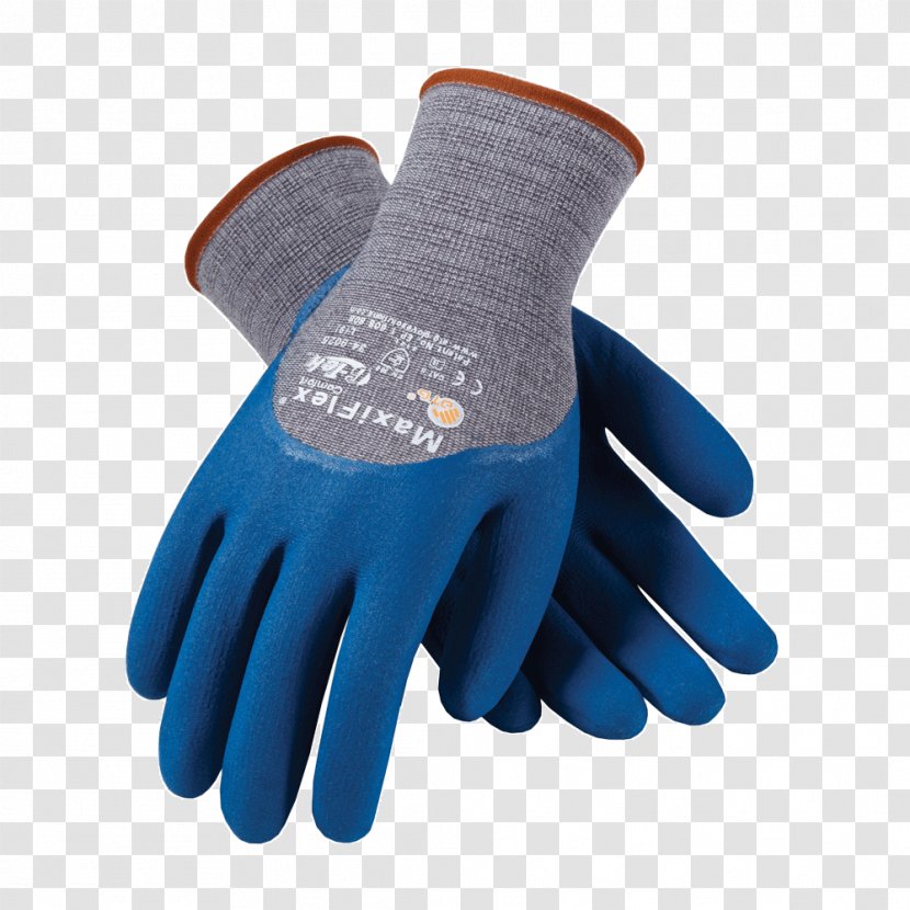 Cut-resistant Gloves Schutzhandschuh Nitrile Rubber Nylon - Glove Transparent PNG