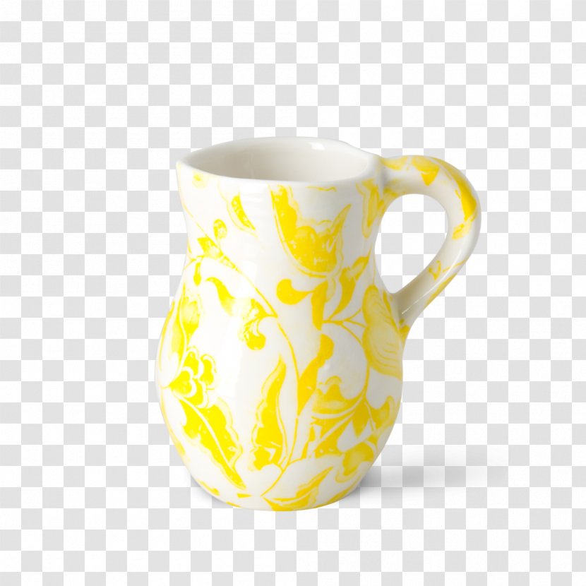 Jug Ceramic Coffee Cup Mug Pitcher - Yellow - Printing Transparent PNG