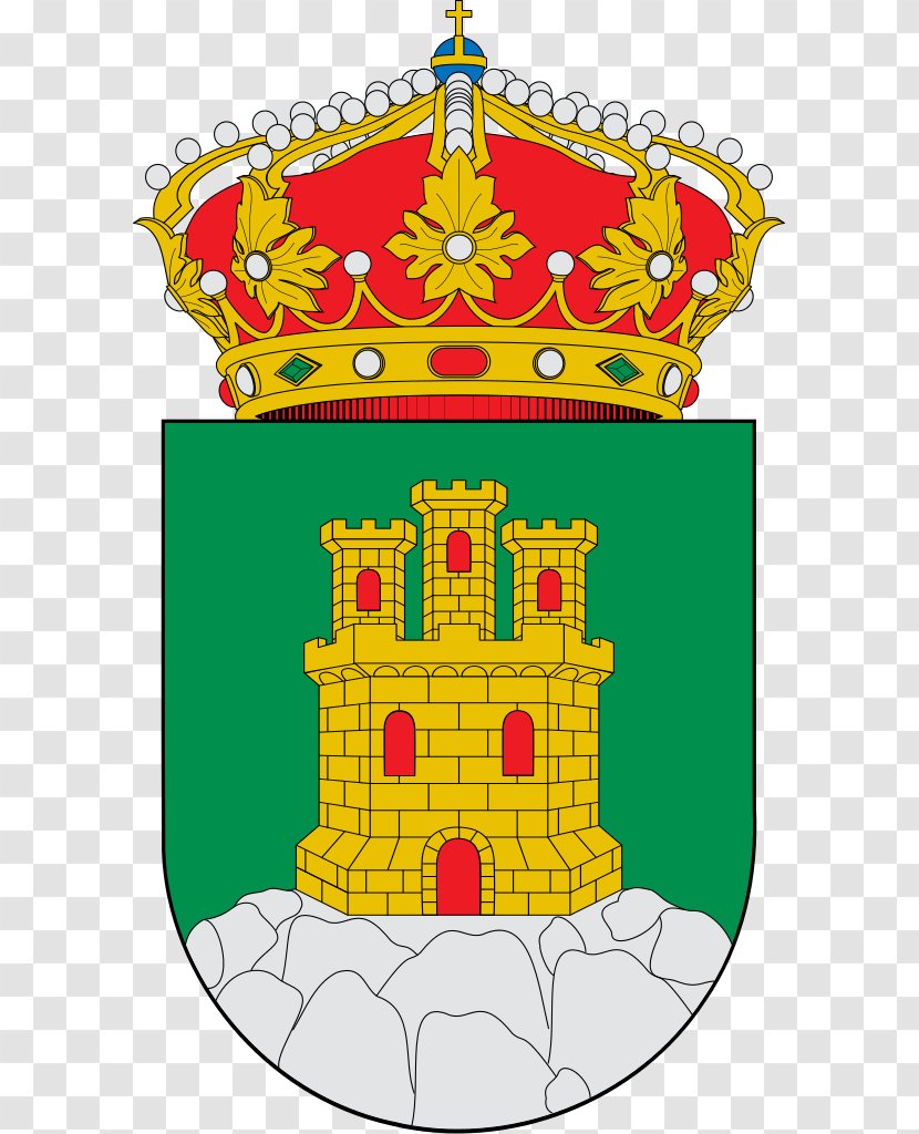 Escutcheon Coat Of Arms Spain Castell Blazon - Christmas Decoration - Granada Transparent PNG