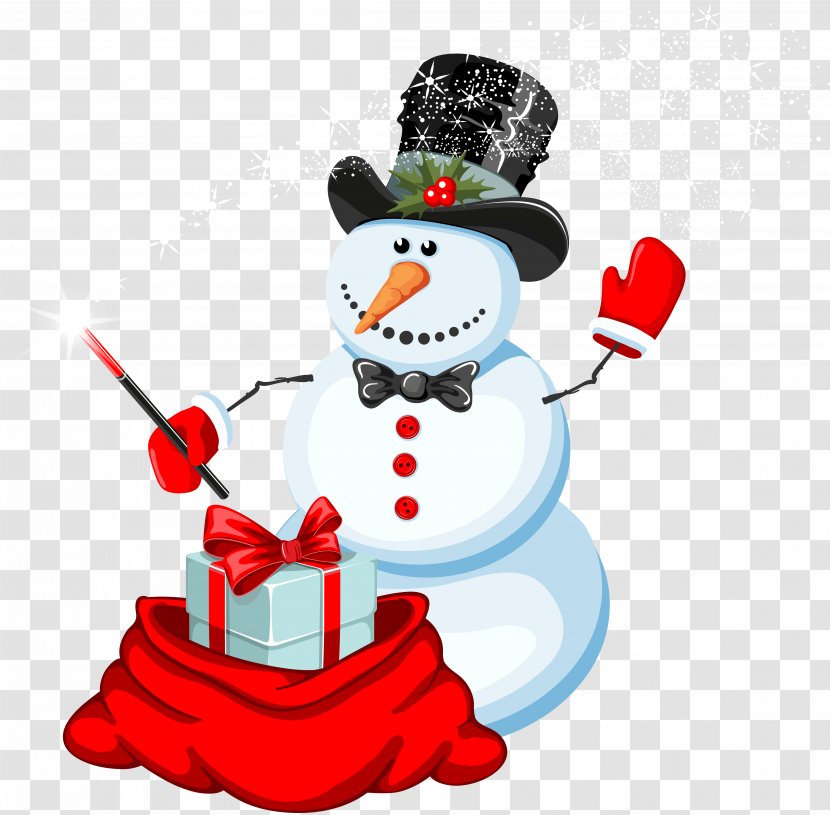 Snowman Magician Clip Art - Royaltyfree - And Gifts Transparent PNG