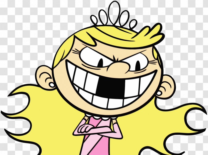 Lola Loud Luan Leni Lincoln Lisa - Wet Ink - Emoticon Line Art Transparent PNG