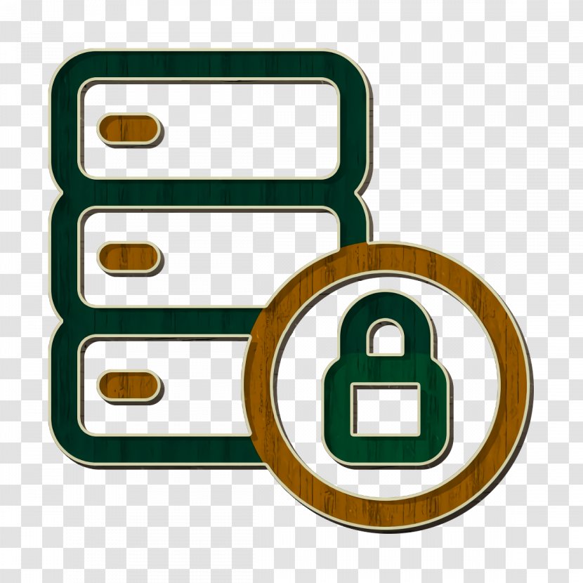 Database Icon Lock Privacy - Server - Number Logo Transparent PNG