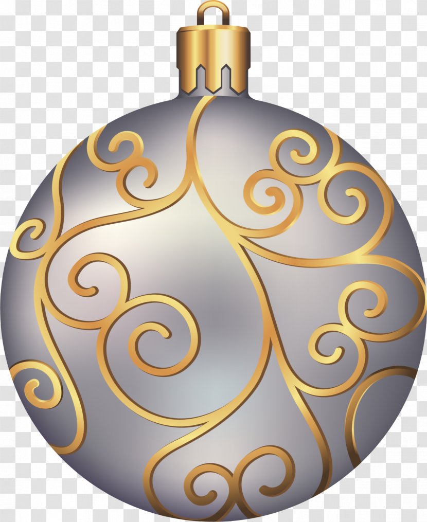 Christmas Ornament Decoration Tree Clip Art - Treetopper - Silver Transparent PNG