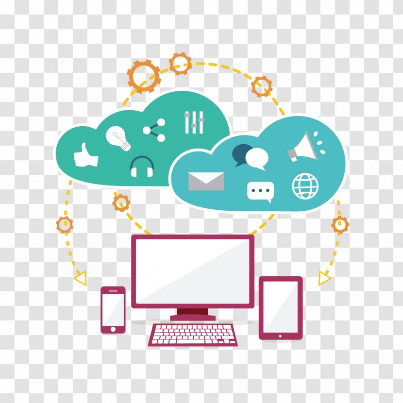Cloud Computing Google Platform Computer Software Business - Amazon Web Services - Vector And Gear Transparent PNG