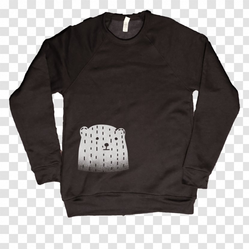 Long-sleeved T-shirt Hoodie Sweater - White Transparent PNG