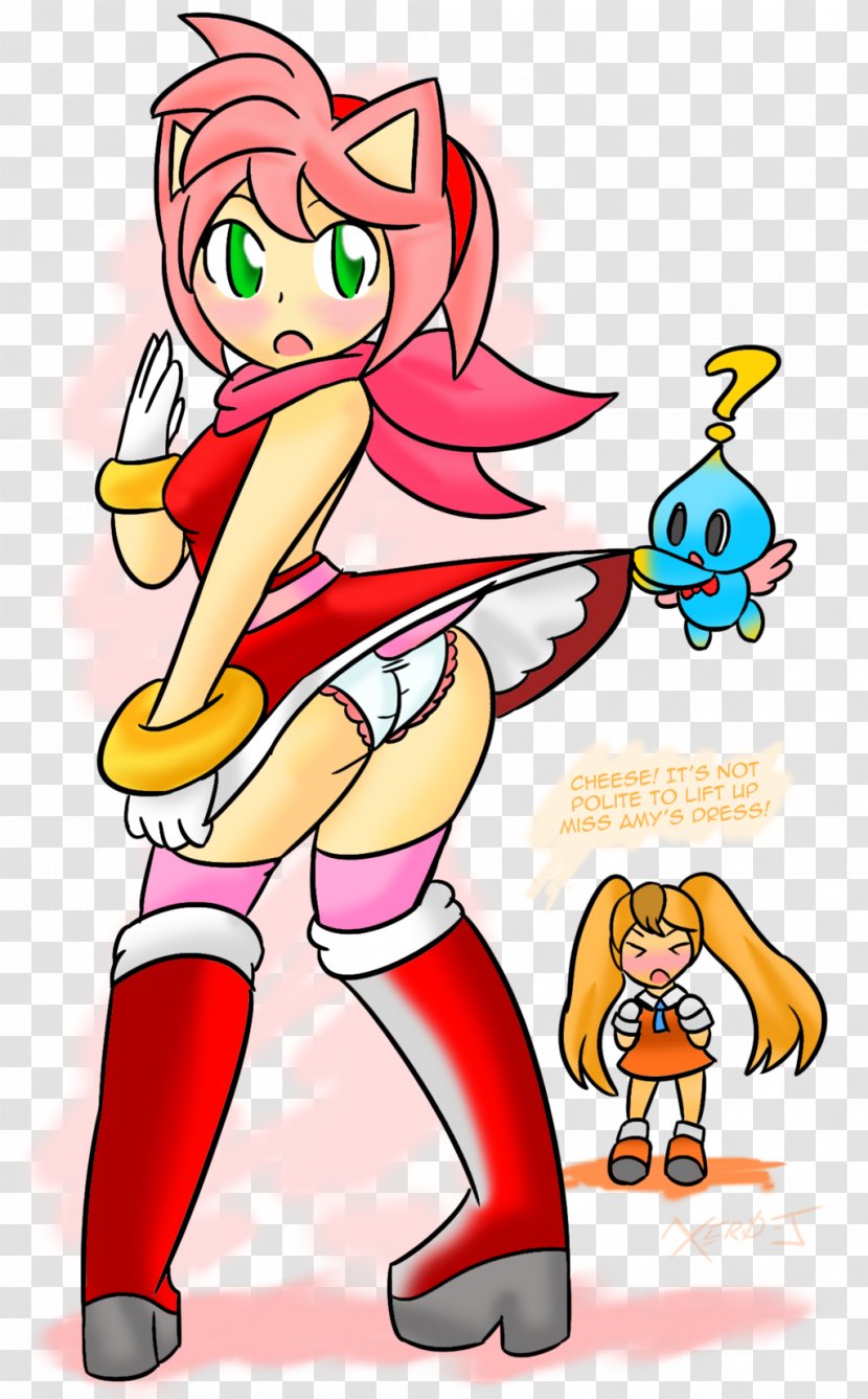 Amy Rose Sonic Chaos Misty's Mischief Art - Tree Transparent PNG