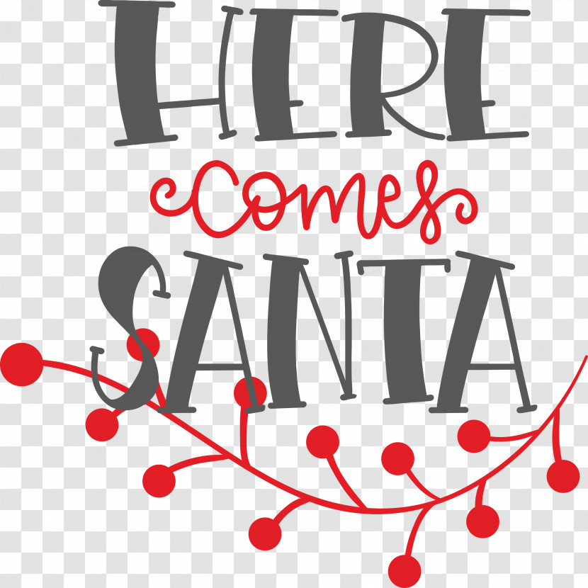 Here Comes Santa Santa Christmas Transparent PNG