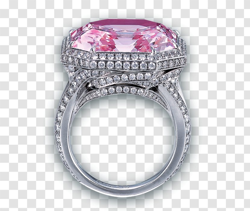 Ring Jewellery Diamond Cut Ruby - Metal Transparent PNG
