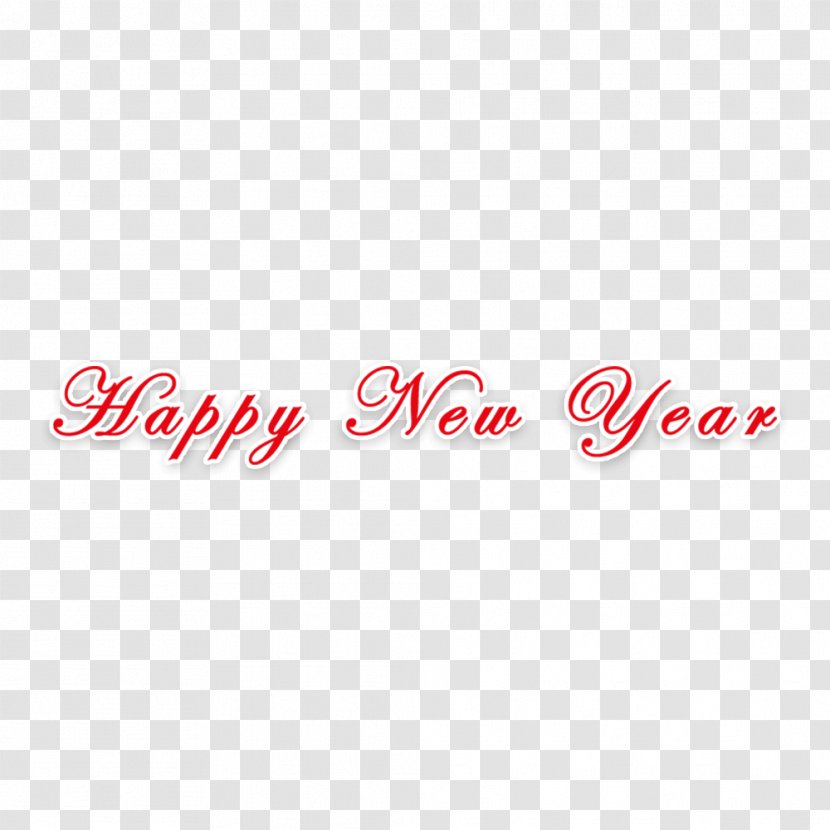 New Years Day Holiday - Red - Happy Year Elements Transparent PNG