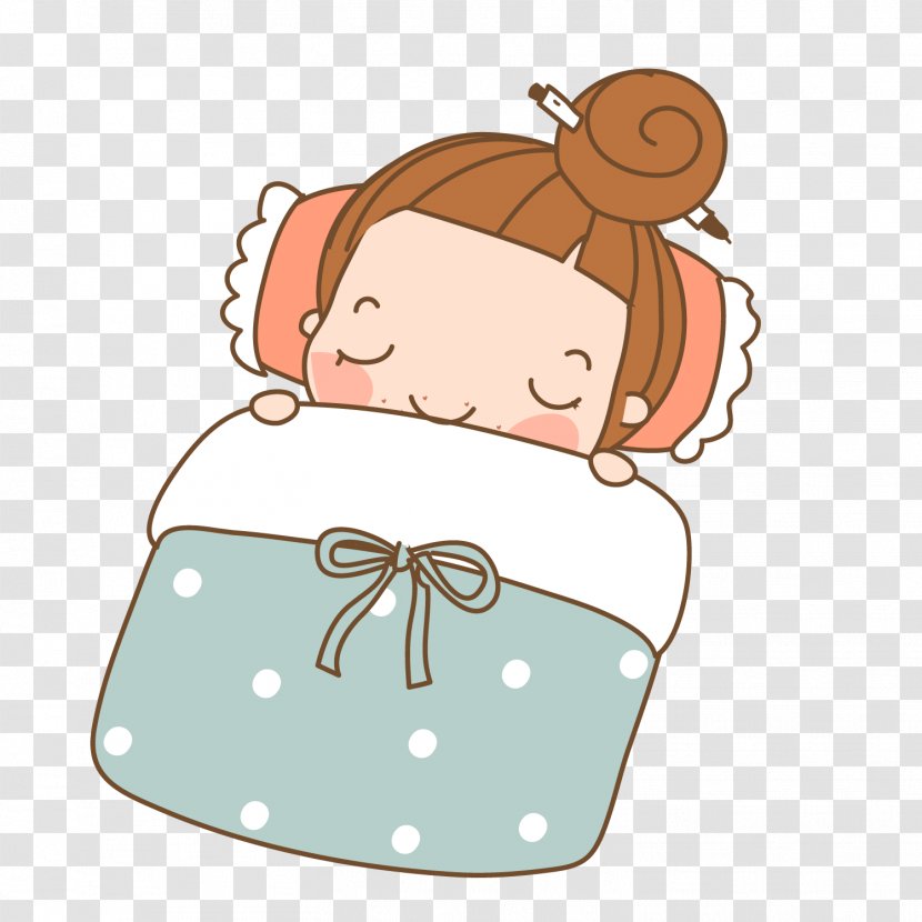 Cartoon Child Night Sleep - Tree Transparent PNG