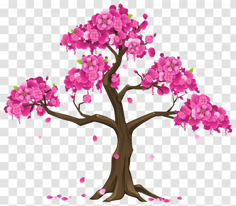 Cherry Blossom Tree Branch Clip Art - Flower Transparent PNG