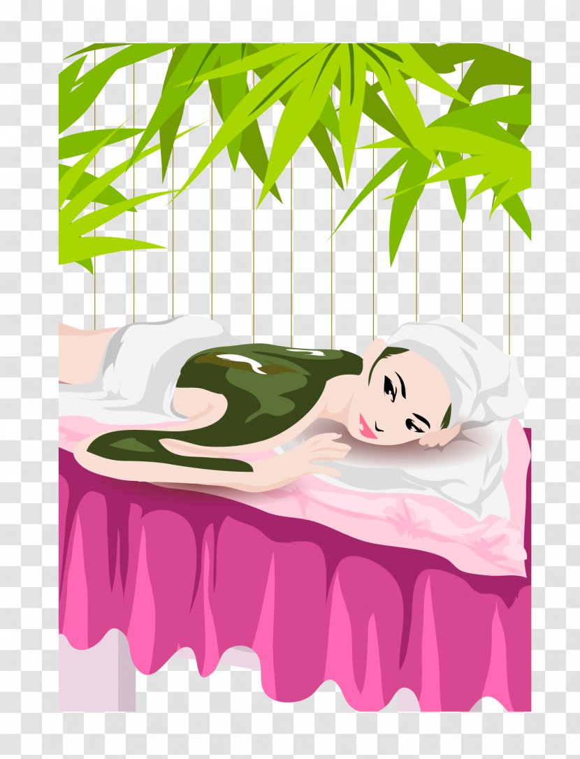 Spa Vector Graphics Cosmetology Image Illustration - Bed Sheet - Bamboo Leaf Transparent PNG