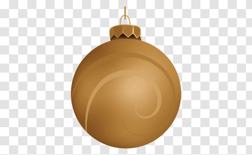Christmas Ornament Decoration - Golden Ball Transparent PNG