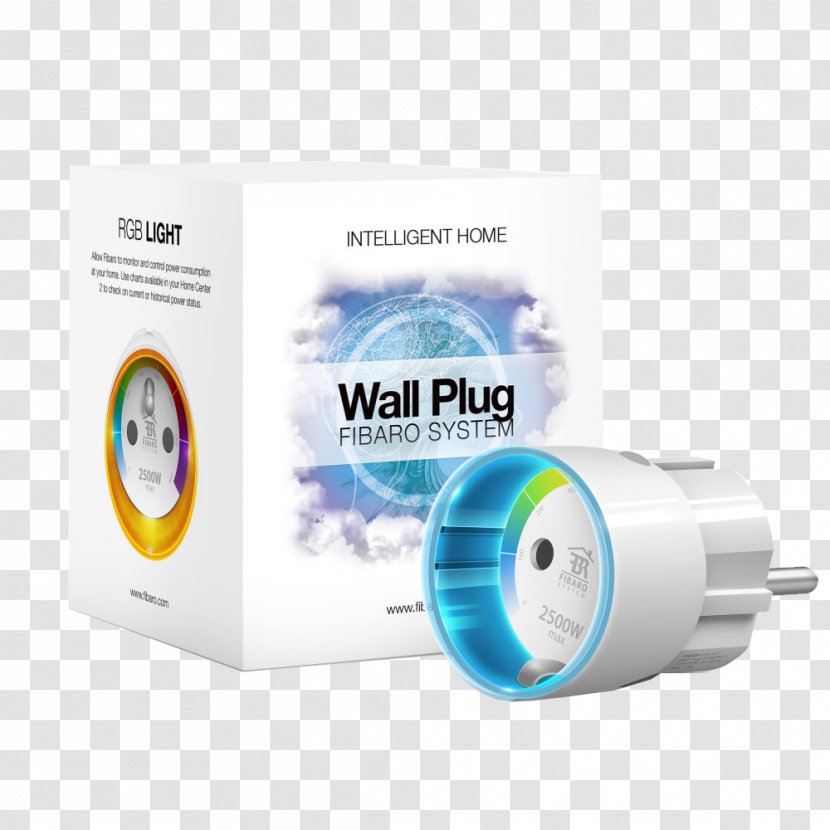 Home Automation Kits AC Power Plugs And Sockets Fibar Group Sensor Wall Plug - Fibaro Intercom Transparent PNG