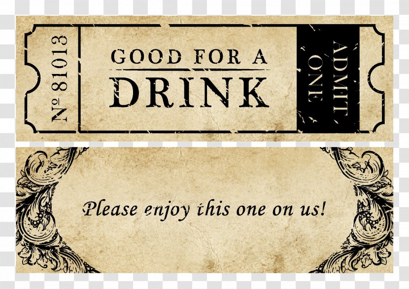 Wedding Invitation Ticket Drink Reception Party - Text Transparent PNG