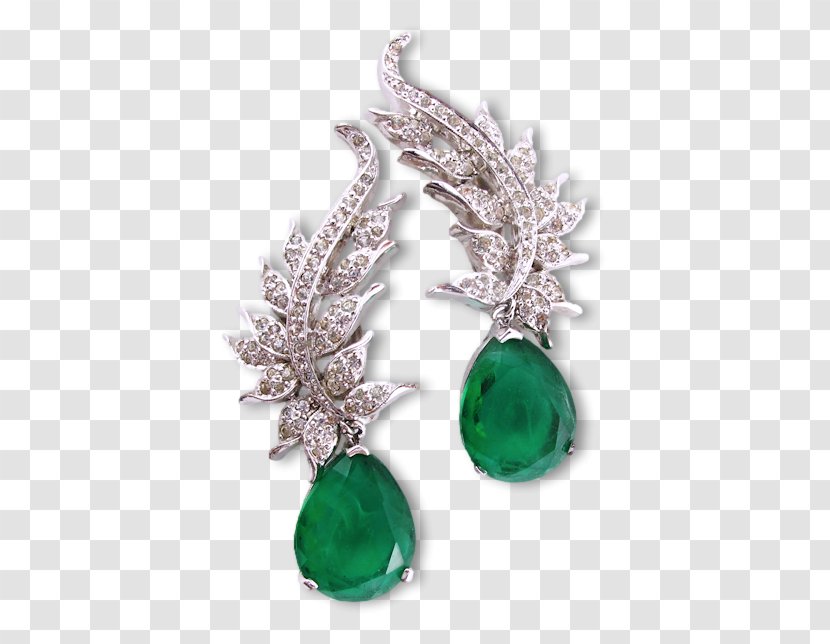 Emerald Earring Body Jewellery Turquoise Brooch Transparent PNG