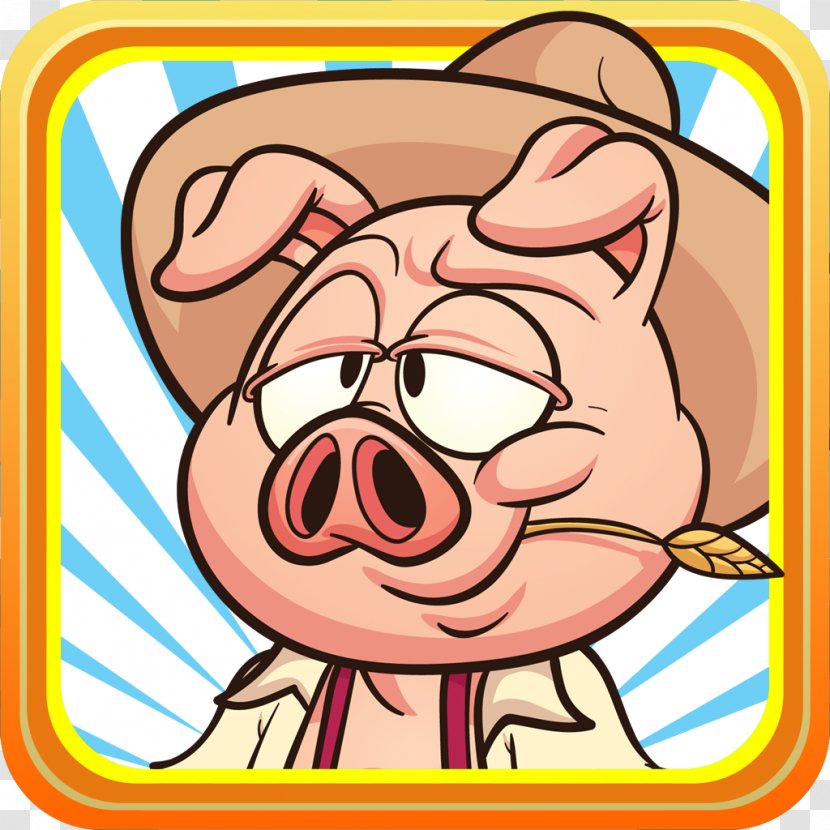 Big Bad Wolf Domestic Pig Clip Art The Three Little Pigs - Frame Transparent PNG