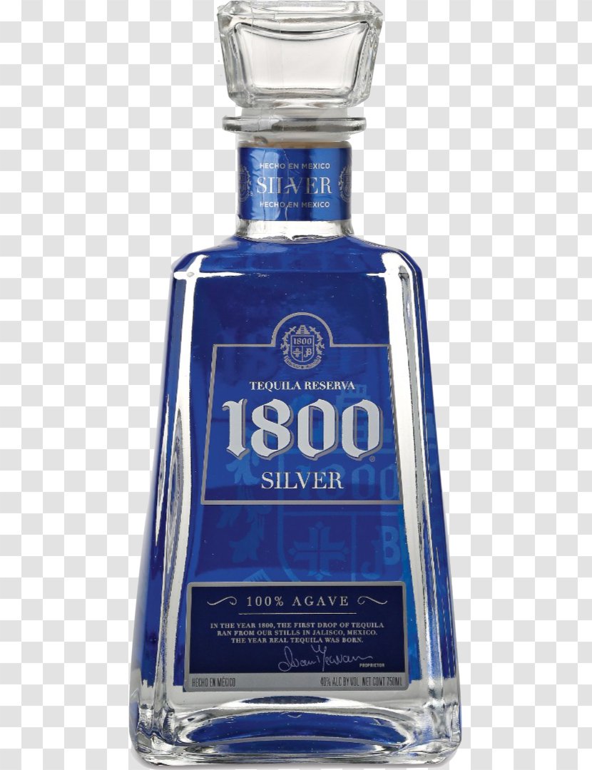 1800 Tequila Liquor Silver Alcohol Proof - Alcoholic Beverages - Agave Transparent PNG