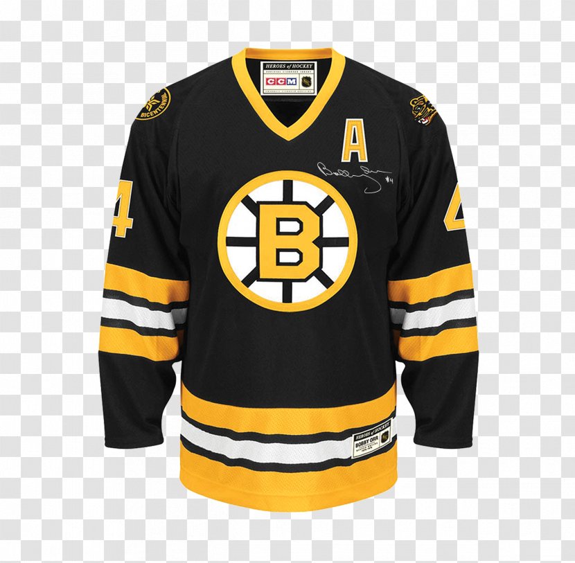 Boston Bruins National Hockey League Jersey NHL Uniform Adidas - Sleeve Transparent PNG