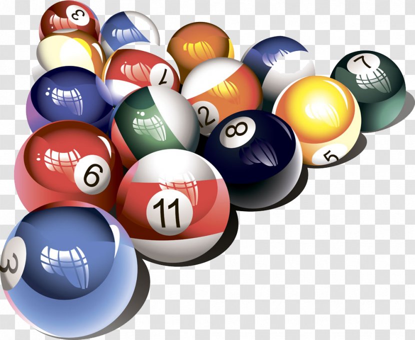 Billiards Billiard Ball Pool Table - Indoor Games And Sports - Cartoon Snooker Transparent PNG