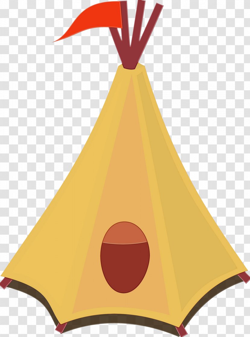 Yellow Clip Art Cone Transparent PNG